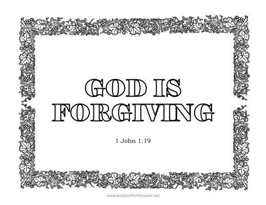 god is forgiving