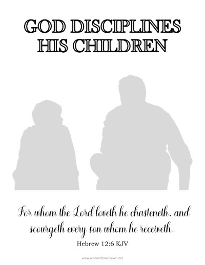 god disciplines his children