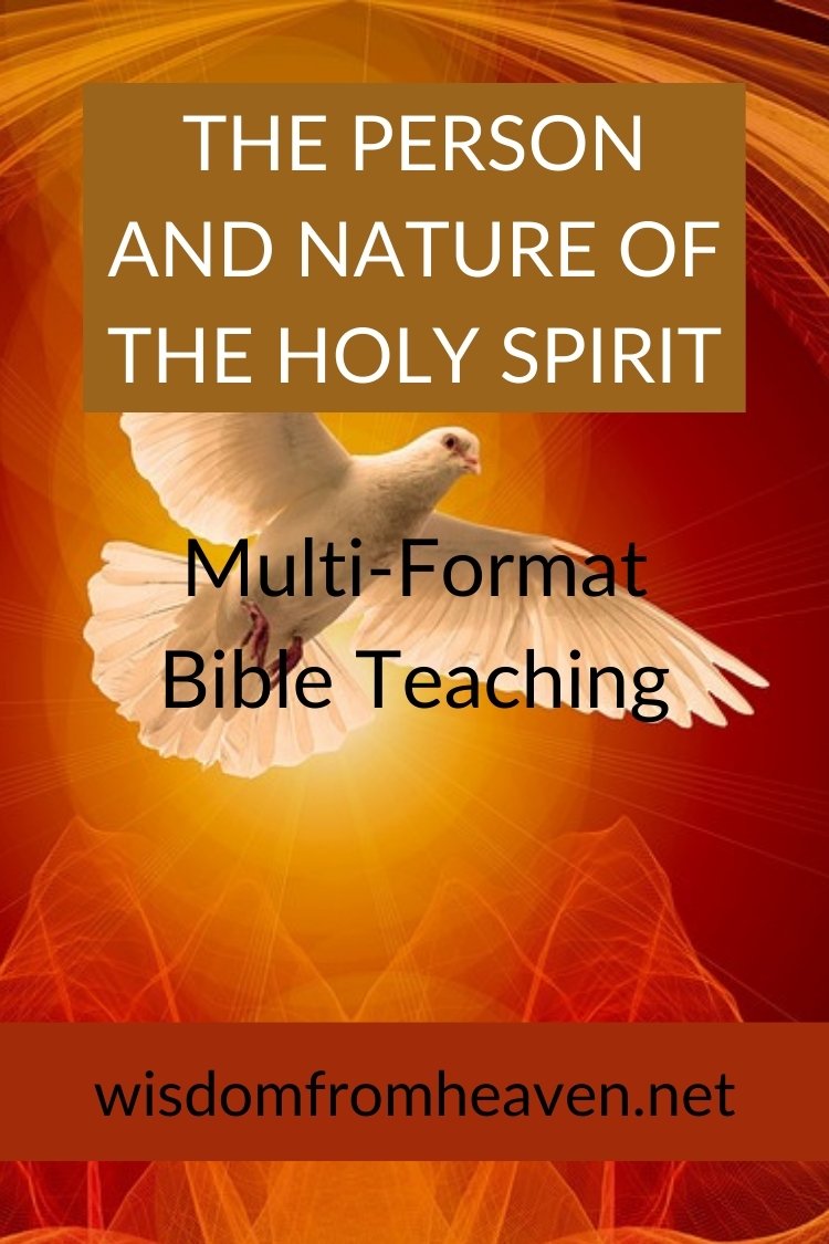 the person and nature of the holy spirit pinterest image