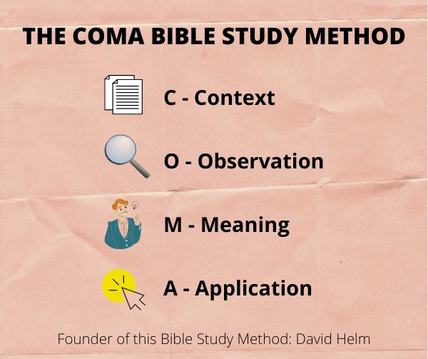 coma bible study method