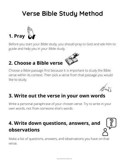 verse bible study method