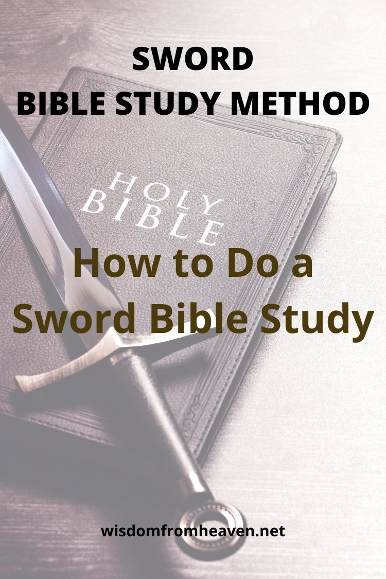 sword bible study method pinterest