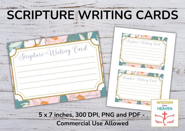 scripture writing cards