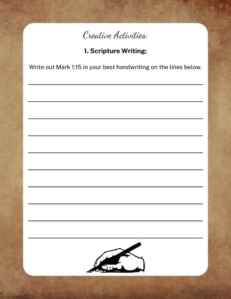 scripture writing image