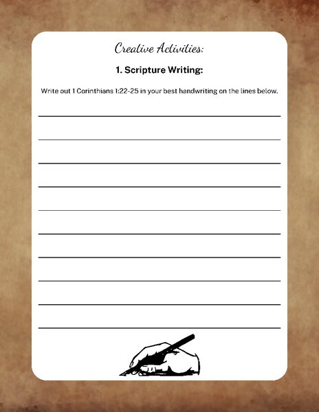 scripture writing printable day 33