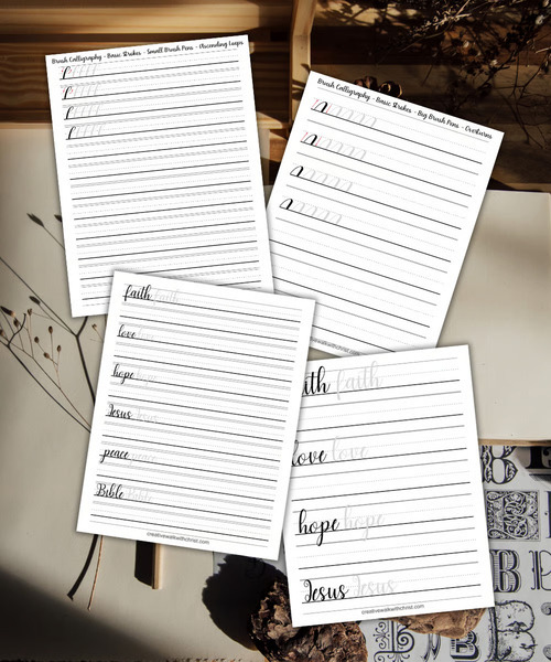 brush calligraphy bundle