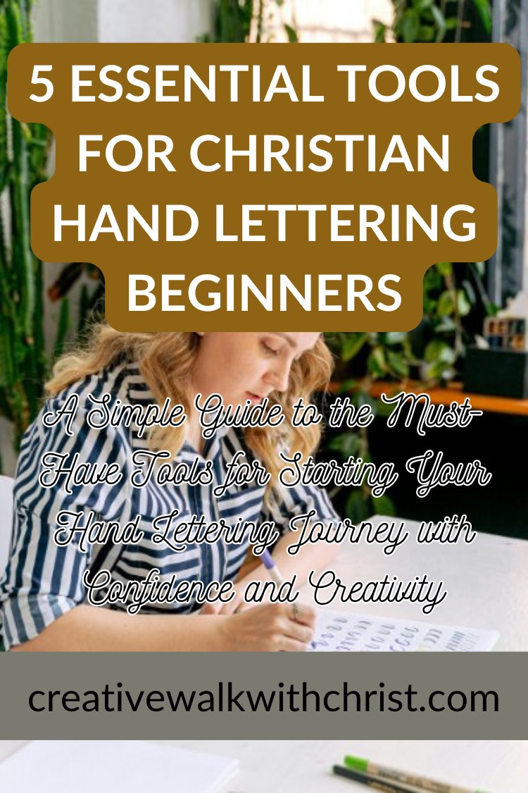 hand lettering tools pinterest image