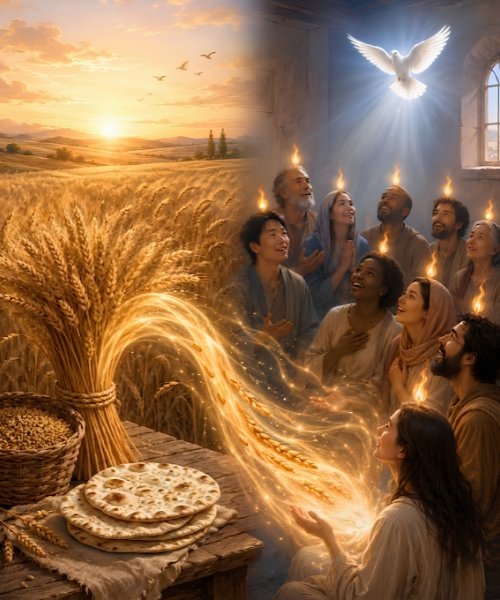 shavuot pentecost devotional image