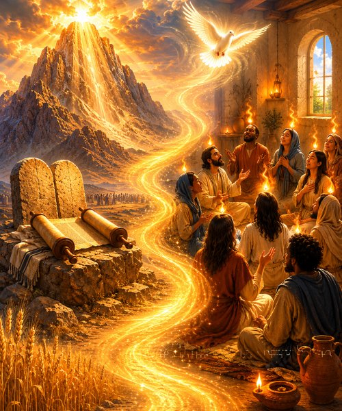 shavuot pentecost devotional image